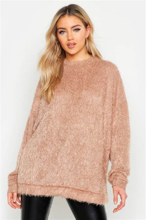 oversized fuzzy sweater